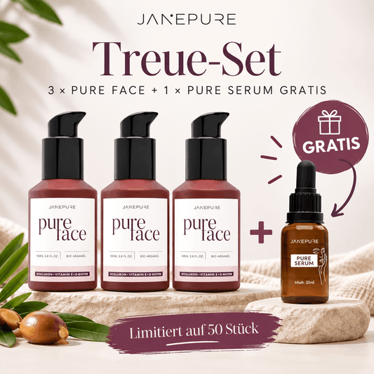 Treue-Set: 3 x PureFace + 1 x PureSerum gratis